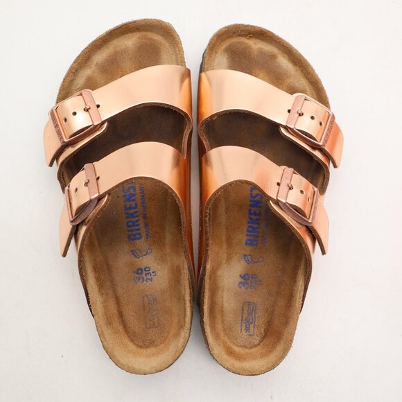 Birkenstock Arizona Soft Footbed Women's Size EU 36 / US 5 Sandals Rose Gold - Picture 9 of 9